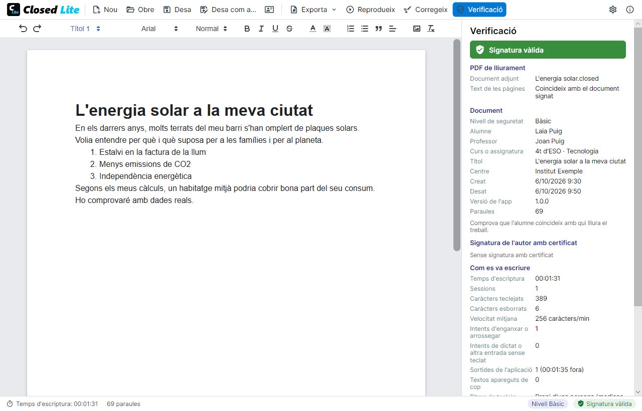 Verificar un PDF de lliurament