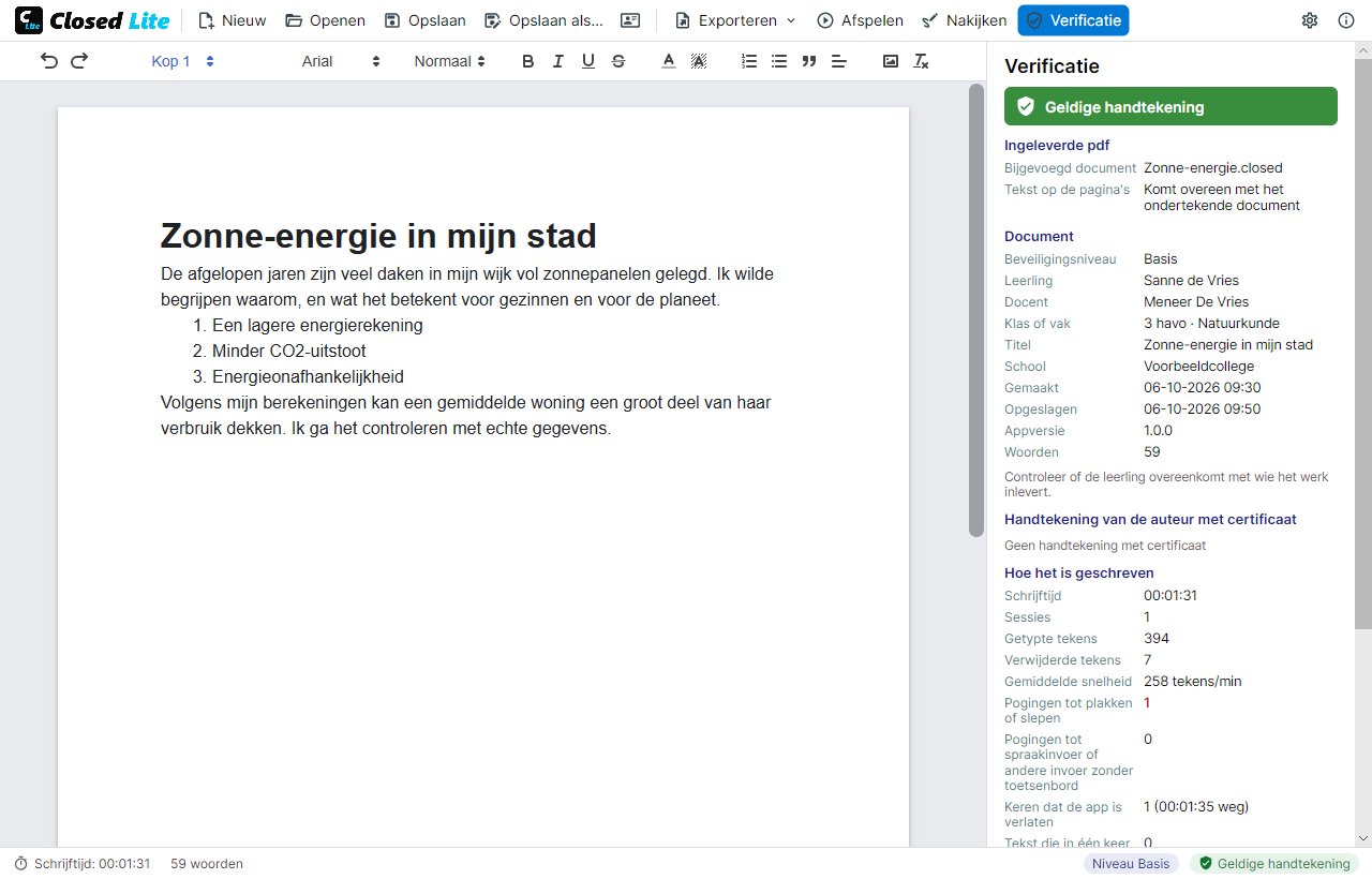 Een ingeleverde pdf controleren