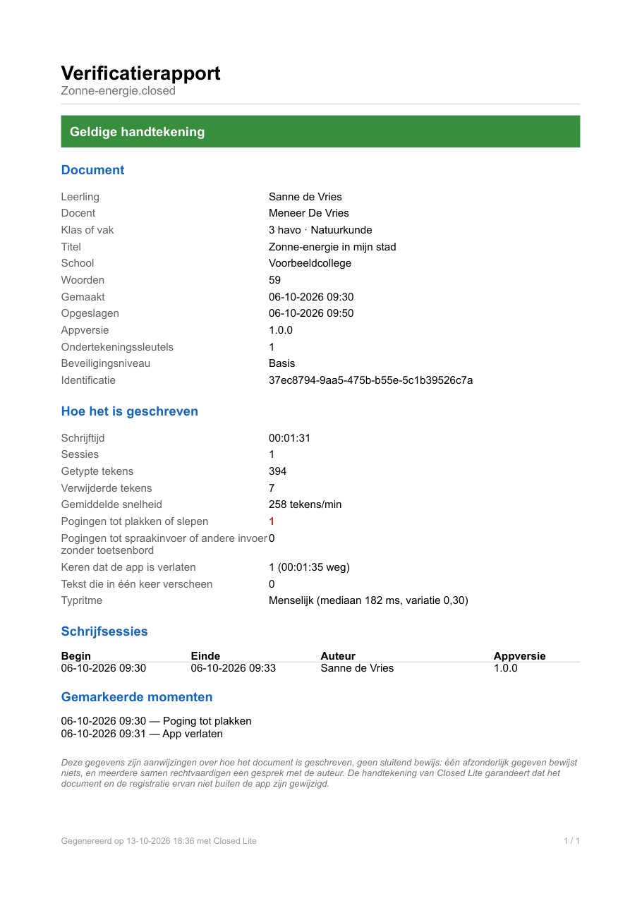 Verificatierapport