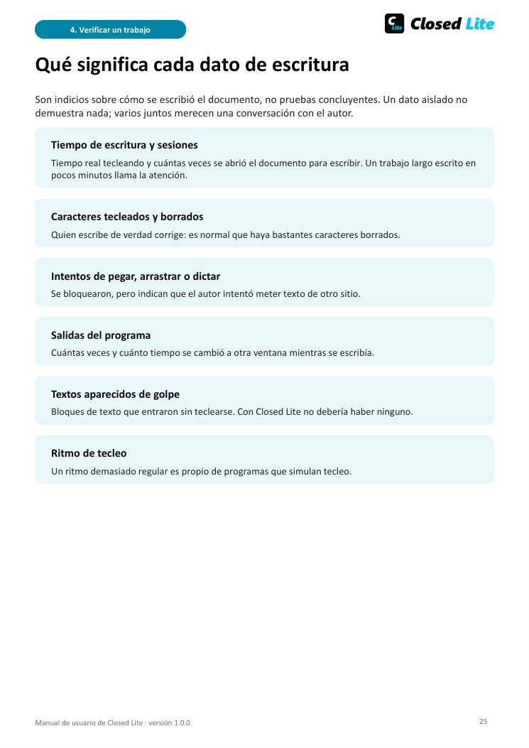 Una página del manual: la ventana de reproducción