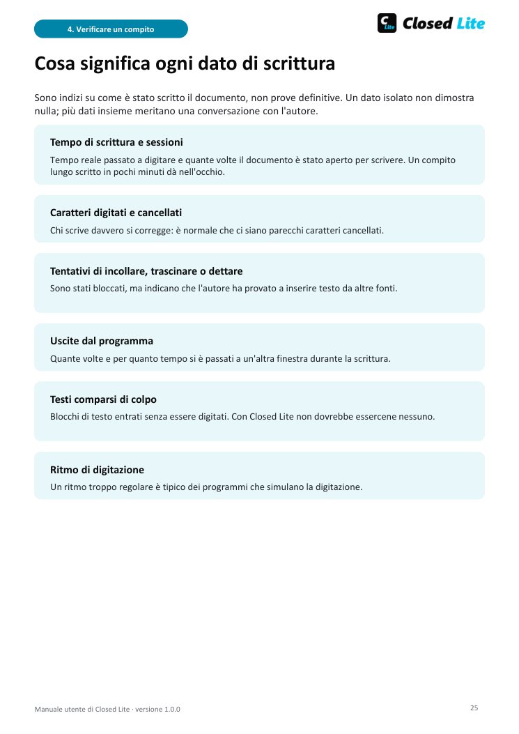 Una pagina del manuale: la finestra di riproduzione