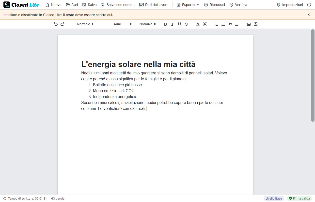 Incolla bloccato