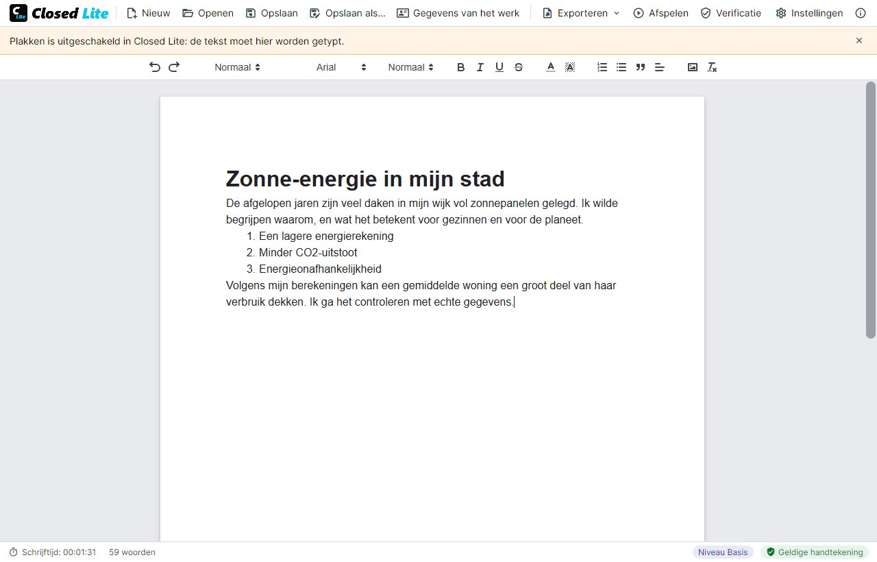 Plakken geblokkeerd